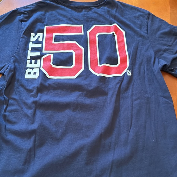 Mookie Betts Boston Red Sox T-shirt size Adult medium worn once. - Picture 2 of 2